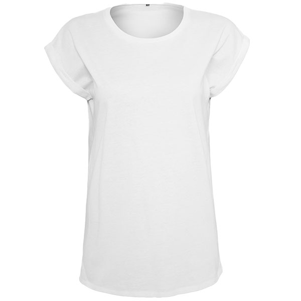 Camiseta Dobladillo en Mangas Mujer Frontal